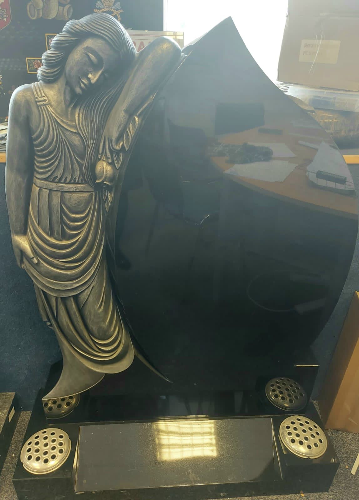 Antique Statue Headstone