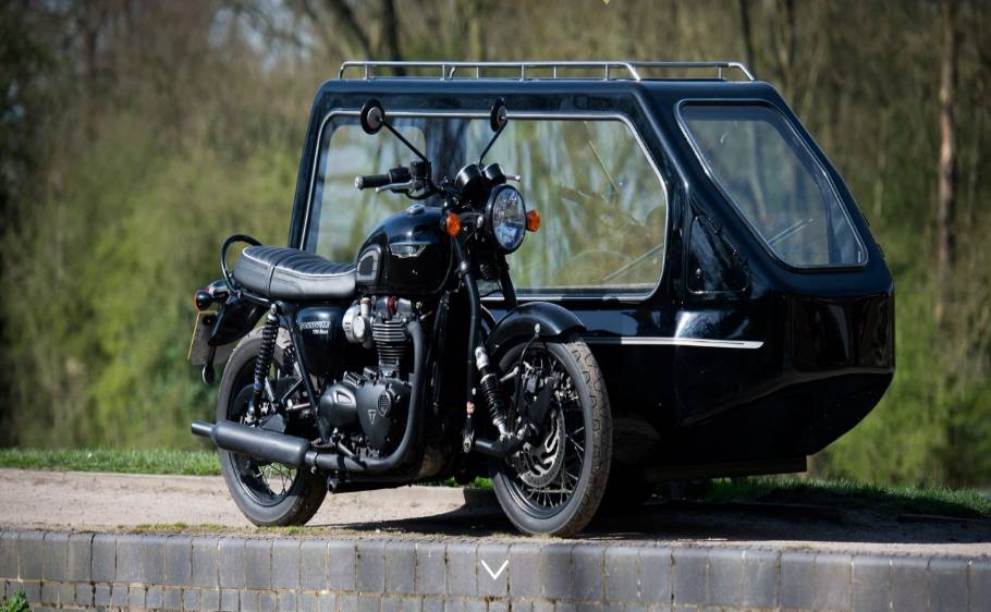 Triumph Bonneville Motorcycle Hearse