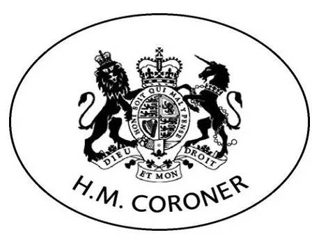 H.M. Coroner Stamp