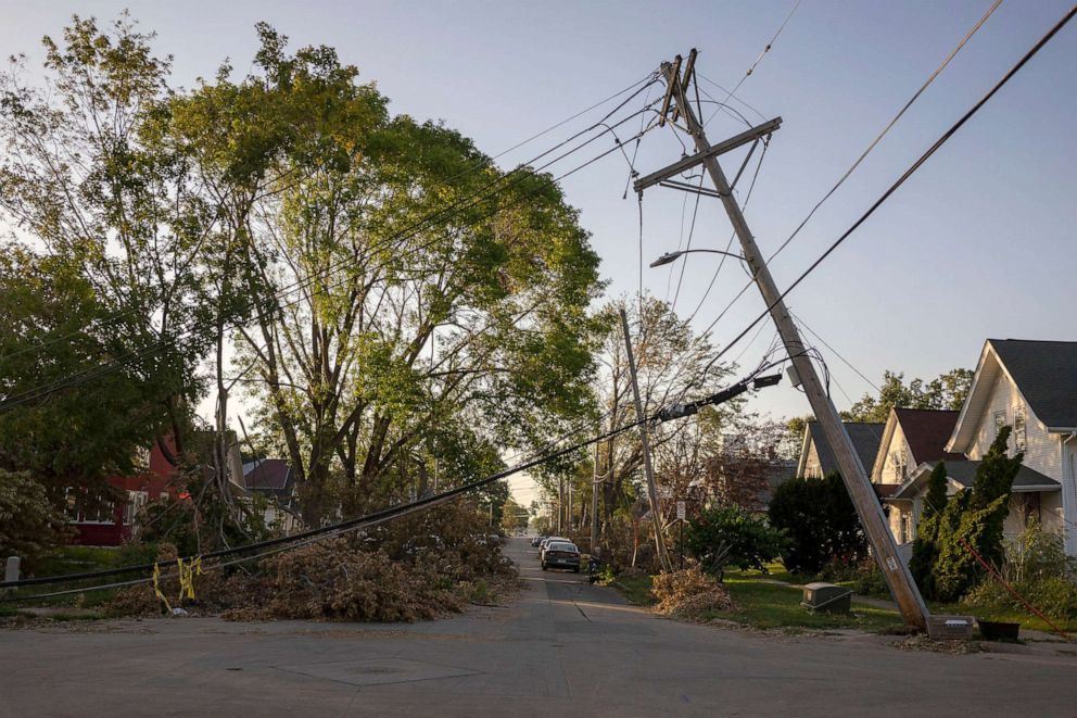 Derecho Damage Cedar Rapids, Iowa