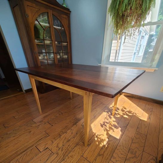 Dining Room Table, Dining Table, Custom Handcrafted Furniture in Massachusetts USA