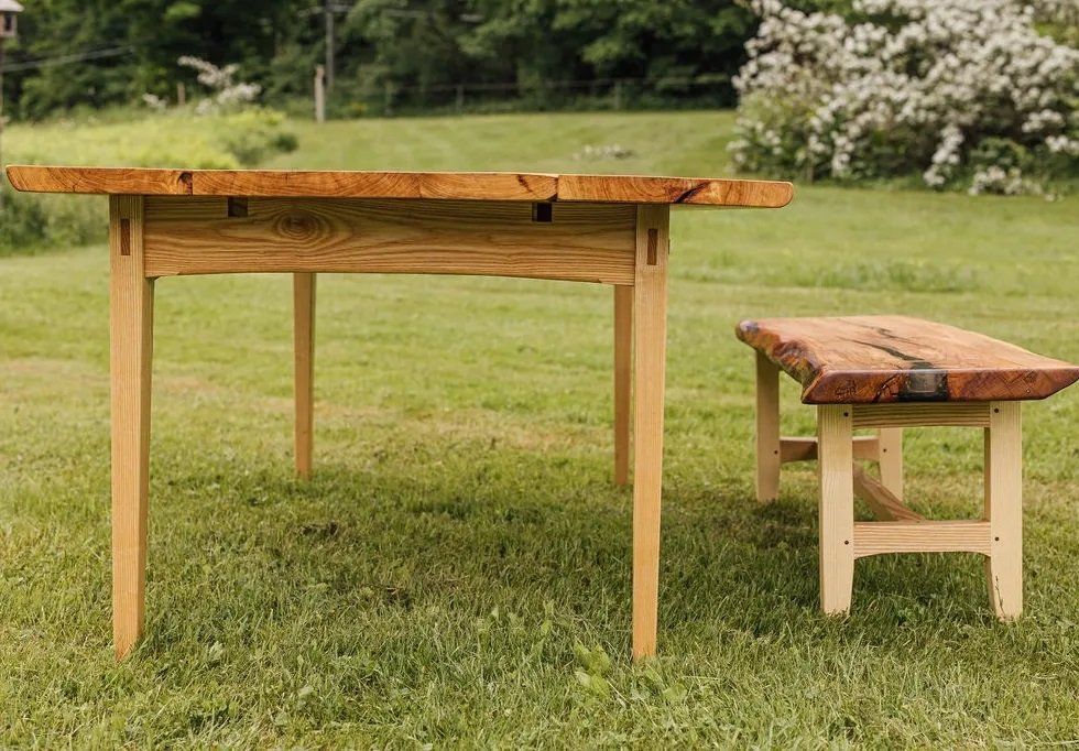 Dining Room Table, Dining Table, Custom Handcrafted Furniture in Massachusetts USA
