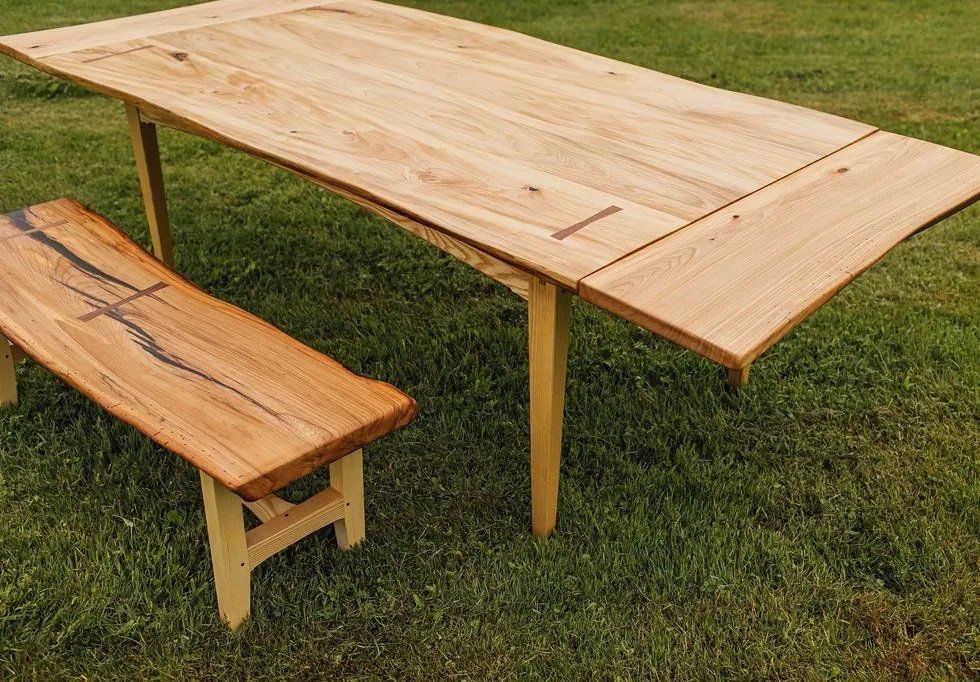 Dining Room Table, Dining Table, Custom Handcrafted Furniture in Massachusetts USA