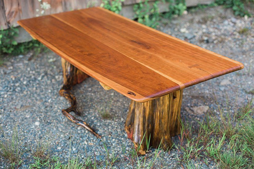 Coffee table, center table, Woodworks, Custom Handcrafted Furniture in Massachusetts USA