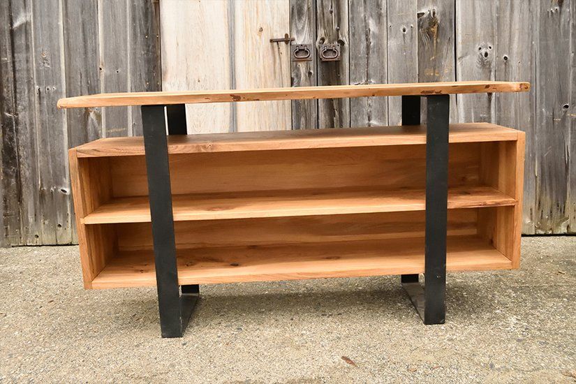 Console, metal base furniture, Custom Handcrafted Furniture in Massachusetts USA