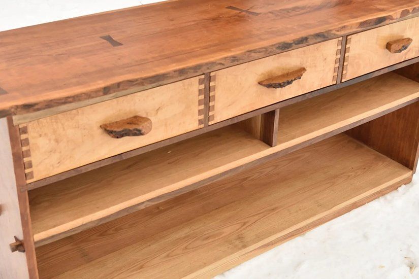 Console, Custom Handcrafted Furniture in Massachusetts USA