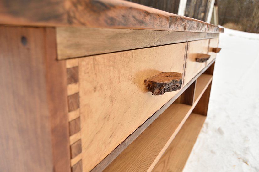 Console, Custom Handcrafted Furniture in Massachusetts USA