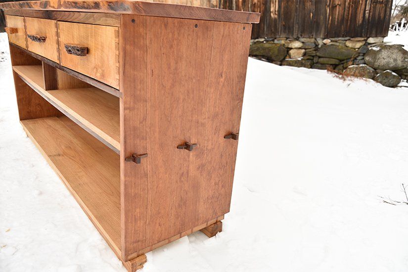 Console, Custom Handcrafted Furniture in Massachusetts USA