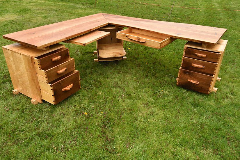Desk, Custom Handcrafted Furniture in Massachusetts USA