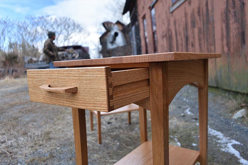 End Table, Custom Handcrafted Furniture in Massachusetts USA