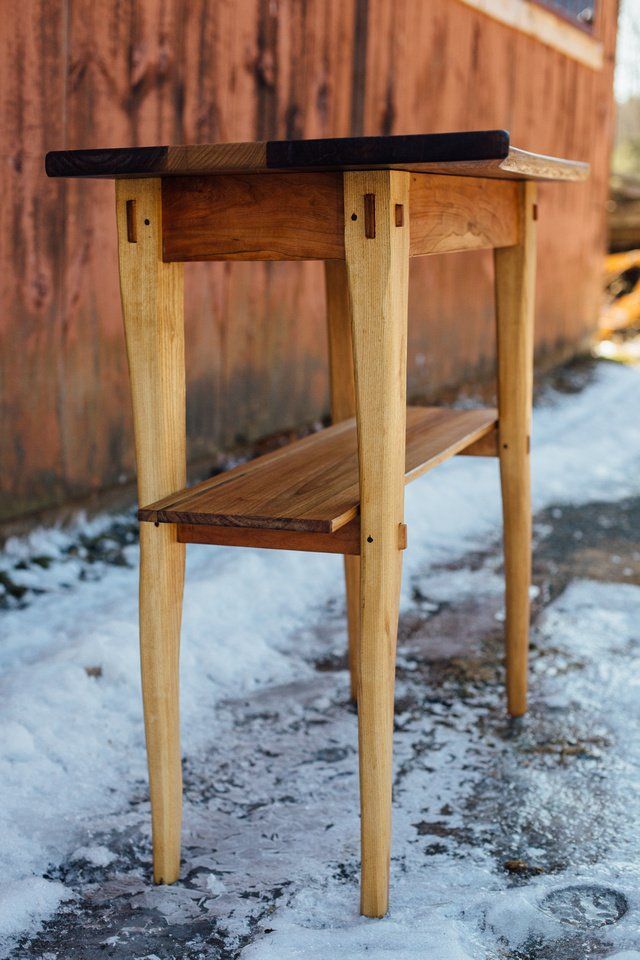 Hall Table, Custom Handcrafted Furniture in Massachusetts USA