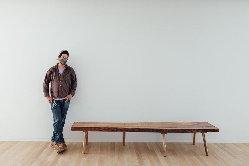 Stool, bench, Custom Handcrafted Furniture in Massachusetts USA