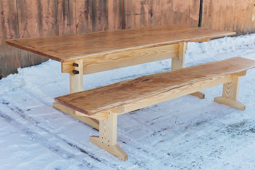 Dining Room Table, Dining Table, Custom Handcrafted Furniture in Massachusetts USA