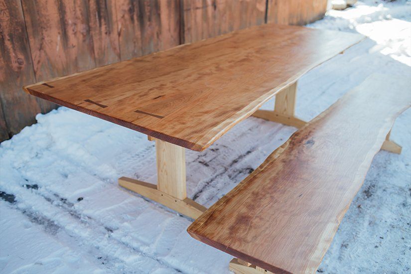 Dining Room Table, Dining Table, Custom Handcrafted Furniture in Massachusetts USA