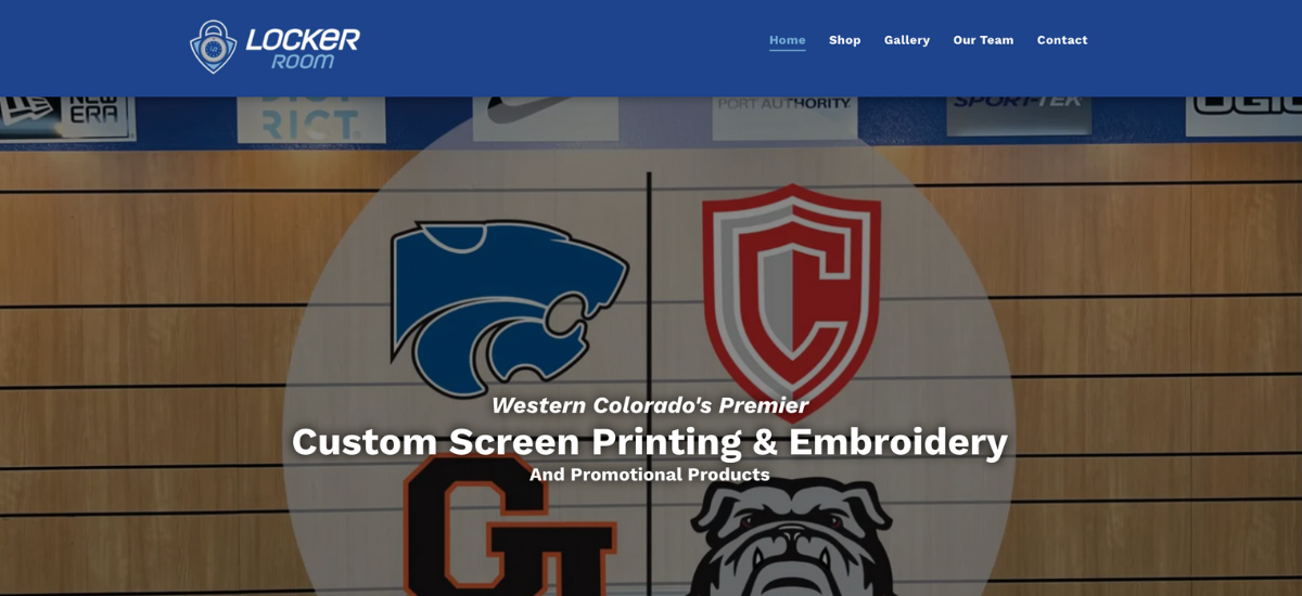 Website Design - Locker Room