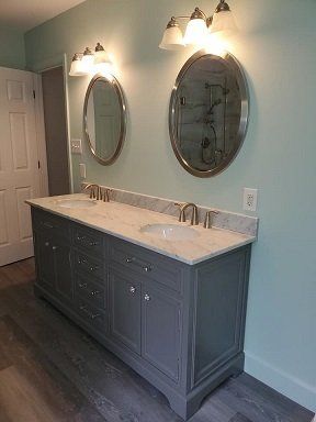 Bathroom double sink