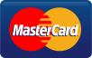 MasterCard logo with overlapping red and yellow circles and the word