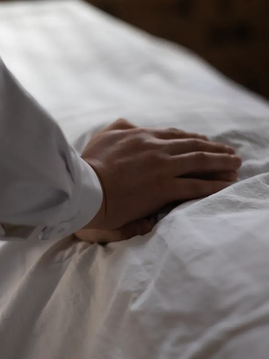 a person laying and getting remedial massage