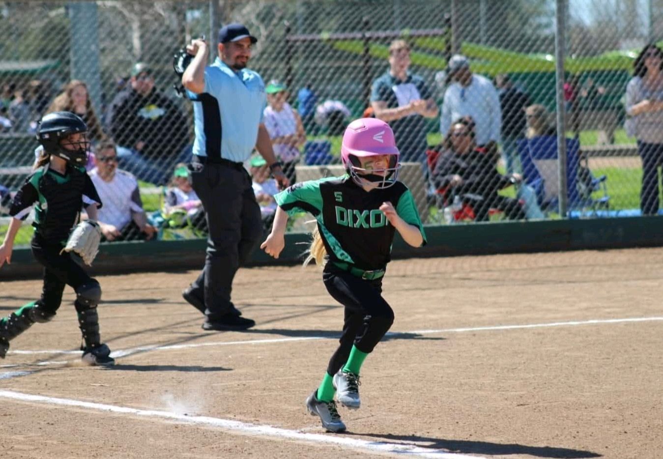 uniforms, action shot.