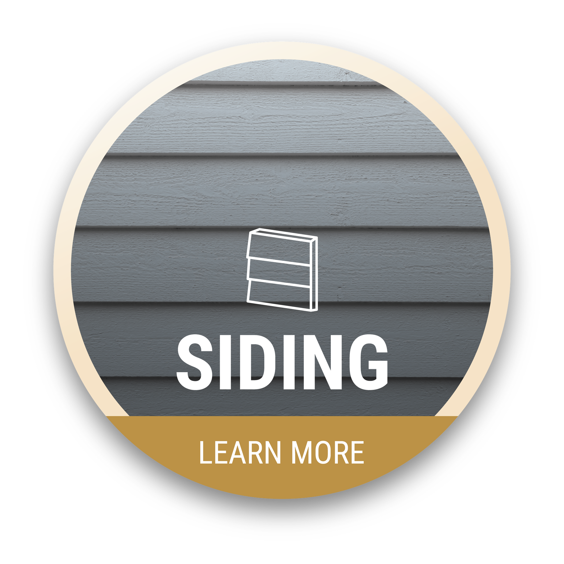 A button that says ' siding learn more ' on it