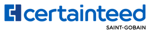 CertainTeed Saint-Gobain logo in blue and gray