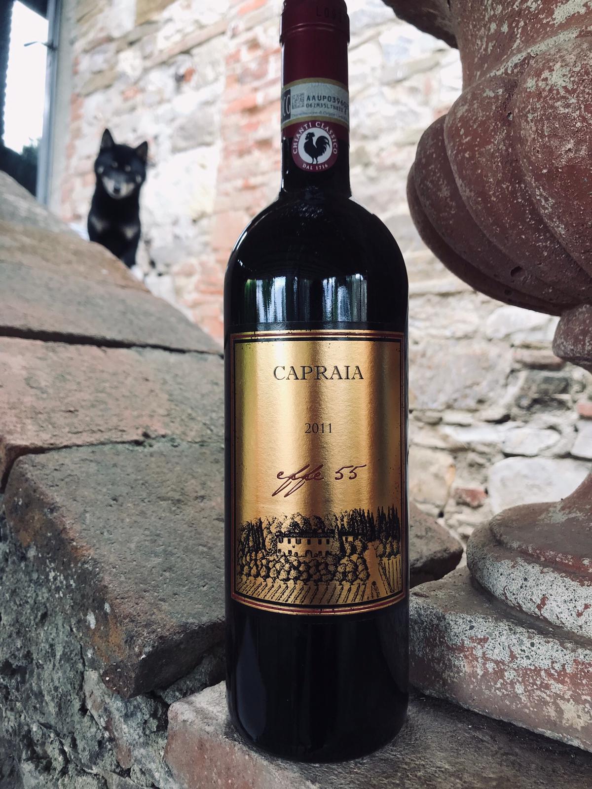 Bottiglia di vino rosso Capraia