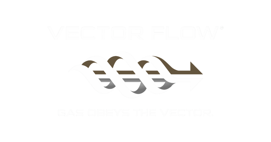 Abstract design of three horizontal, twisting lines with an arrow on the end.