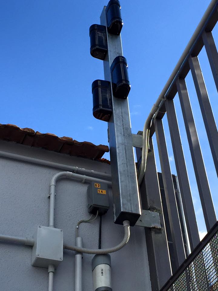 impianto di sicurezza con telecamere