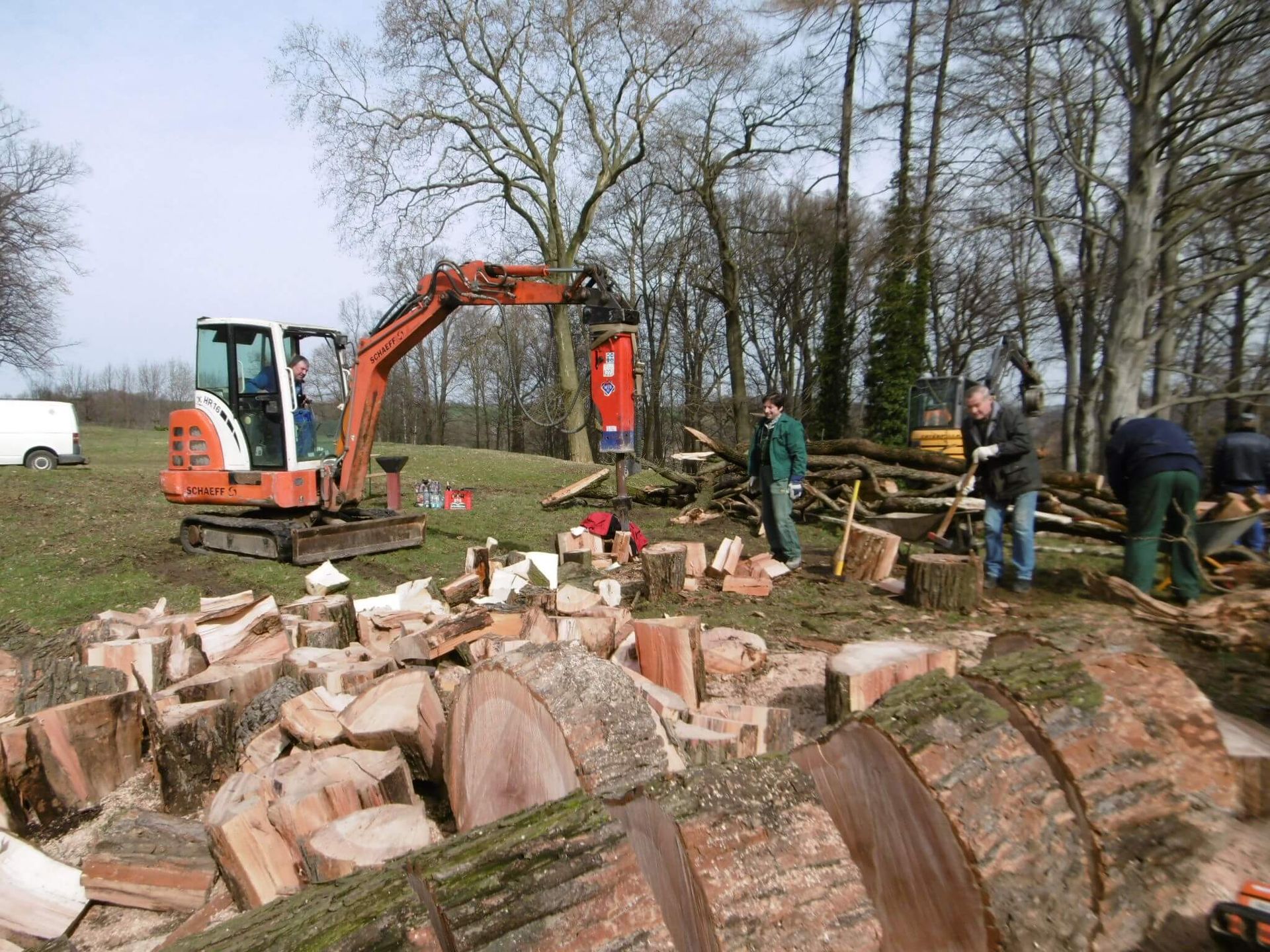 Arbeitseinsatz: Brennholz