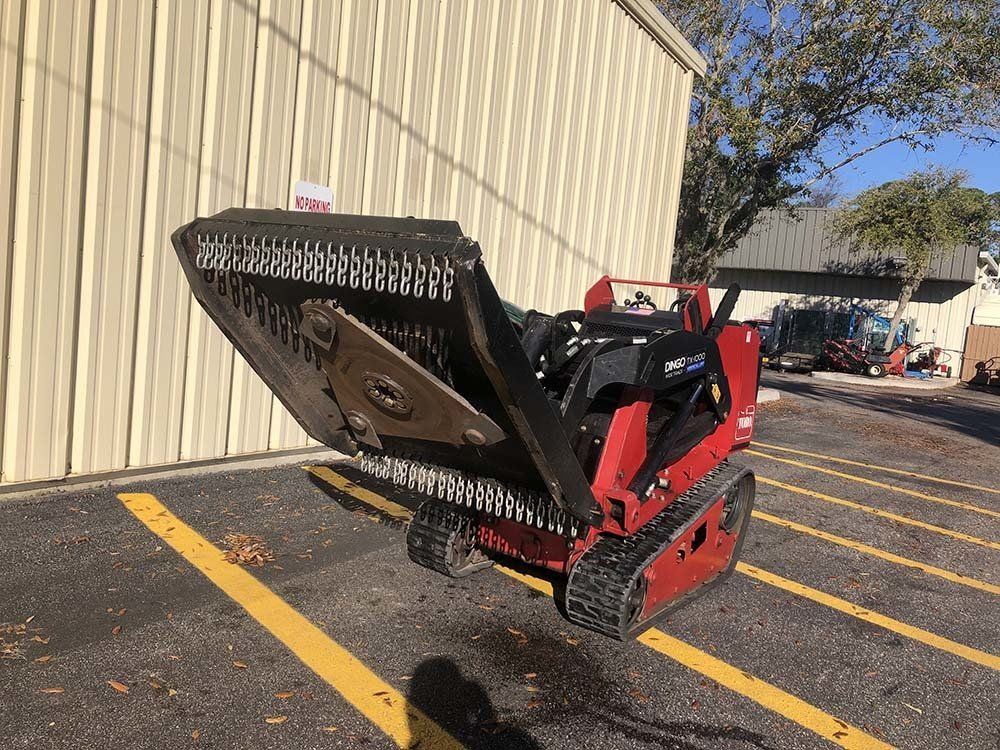 Red Mini Track Loader Further View — Edgewater, FL — Grand Rental Station