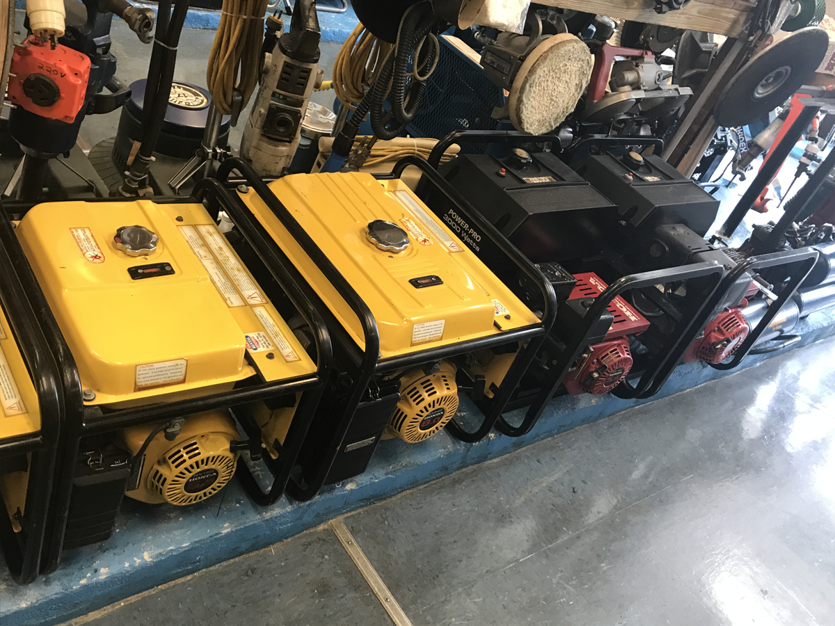 Yard Rentals — Yellow Generator in Edgewater, FL