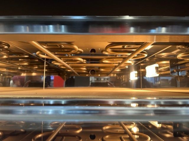 Cuppone Delta pizza oven in stainless steel for professional kitchens
Chef baking pizza in Cuppone Alpha oven with digital controls
Cuppone commercial pizza oven installed in modern pizzeria
Cuppone PizzaForm dough press machine preparing fresh pizza bases
Close-up of Cuppone HE400 pizza oven with energy-efficient design
Cuppone Italian pizza ovens showcased at Fine Food Sydney exhibition
