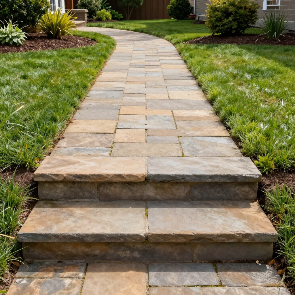 Paver walkway and steps in Delaware