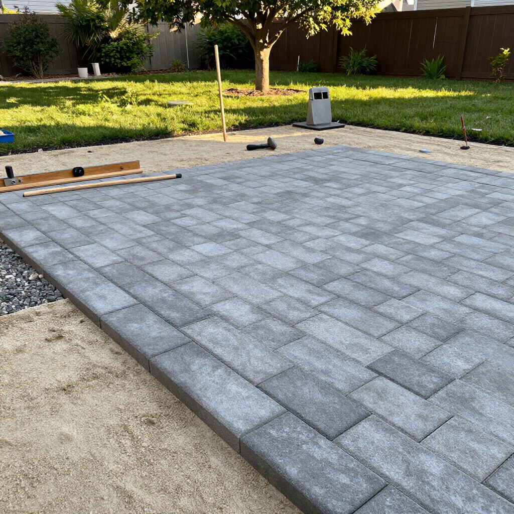 How Frada Landscaping installs paver patios