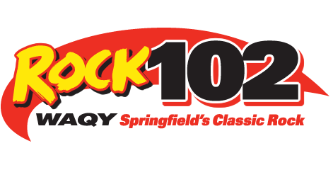 The logo for rock 102 waqy springfield 's classic rock