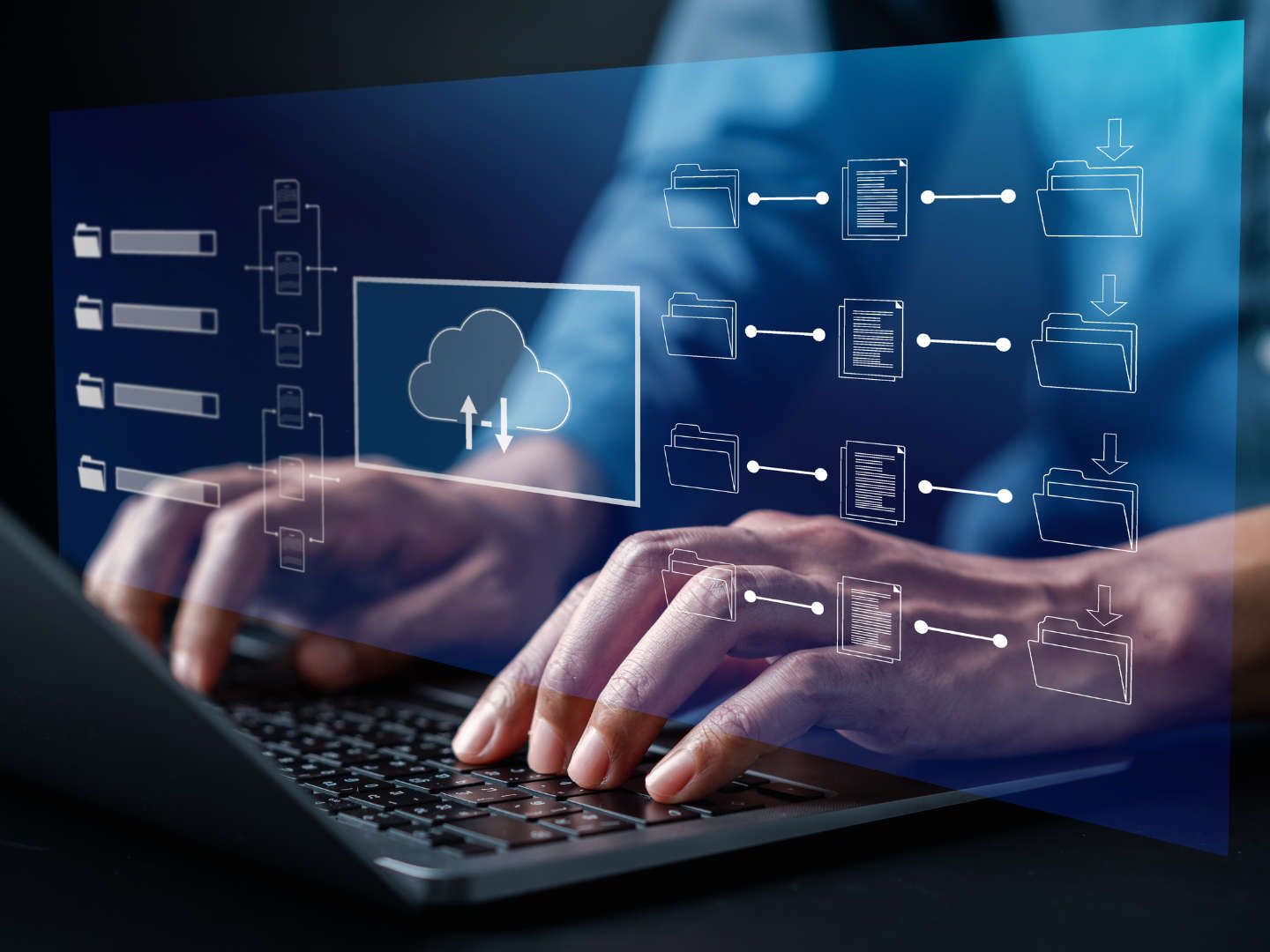 Digitale Datenmigration und strukturierte Dateiübertragung im Rahmen einer ERP Implementierung.