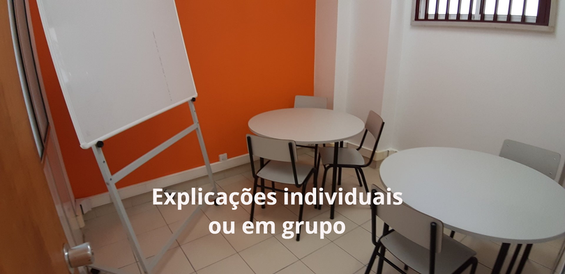 Explicações individuais ou em grupo