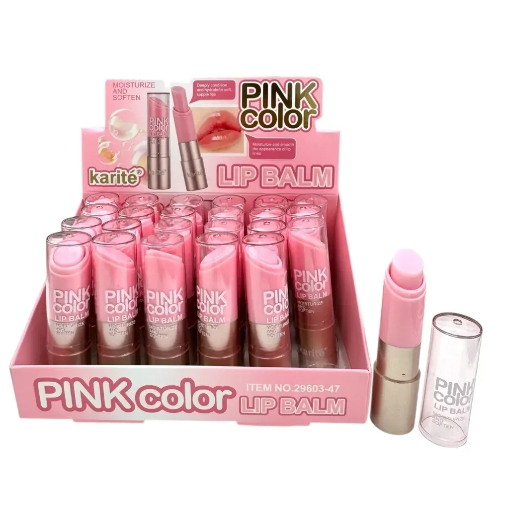 PINK COLOR LIP BALM KARITE