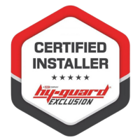 A certified installer badge for hyguard exclusion