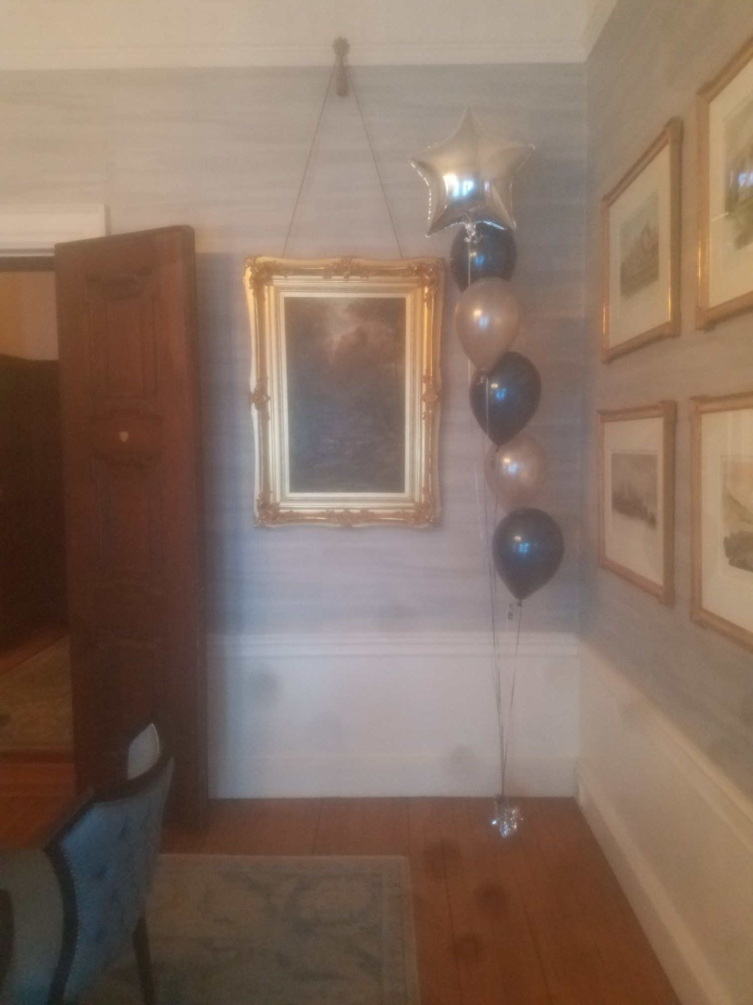Silver, Blue & Star Balloons — Delmar, NY — Zing-A-Gram Event Planning