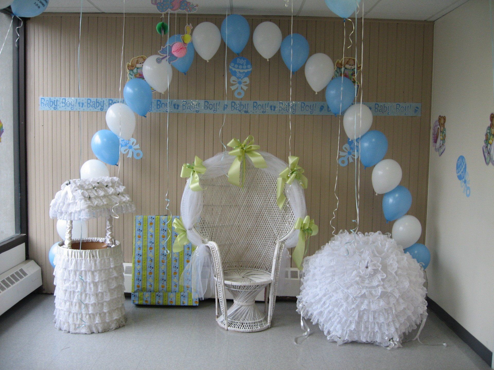 String of Pearl Balloon Arch for Baby Shower