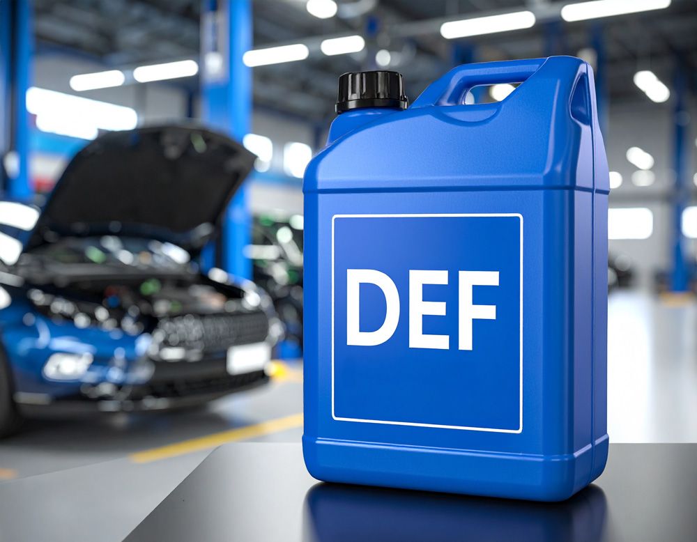 Diesel Exhaust Fluid (DEF) container available at Gran-Del Petroleum Products in Boise, ID