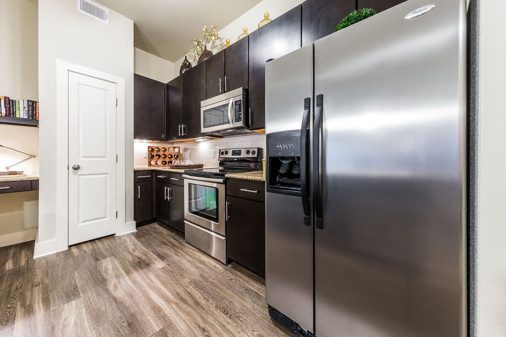 Modern Kitchen with Stainless Steel Appliances at The Marq at Ridgegate