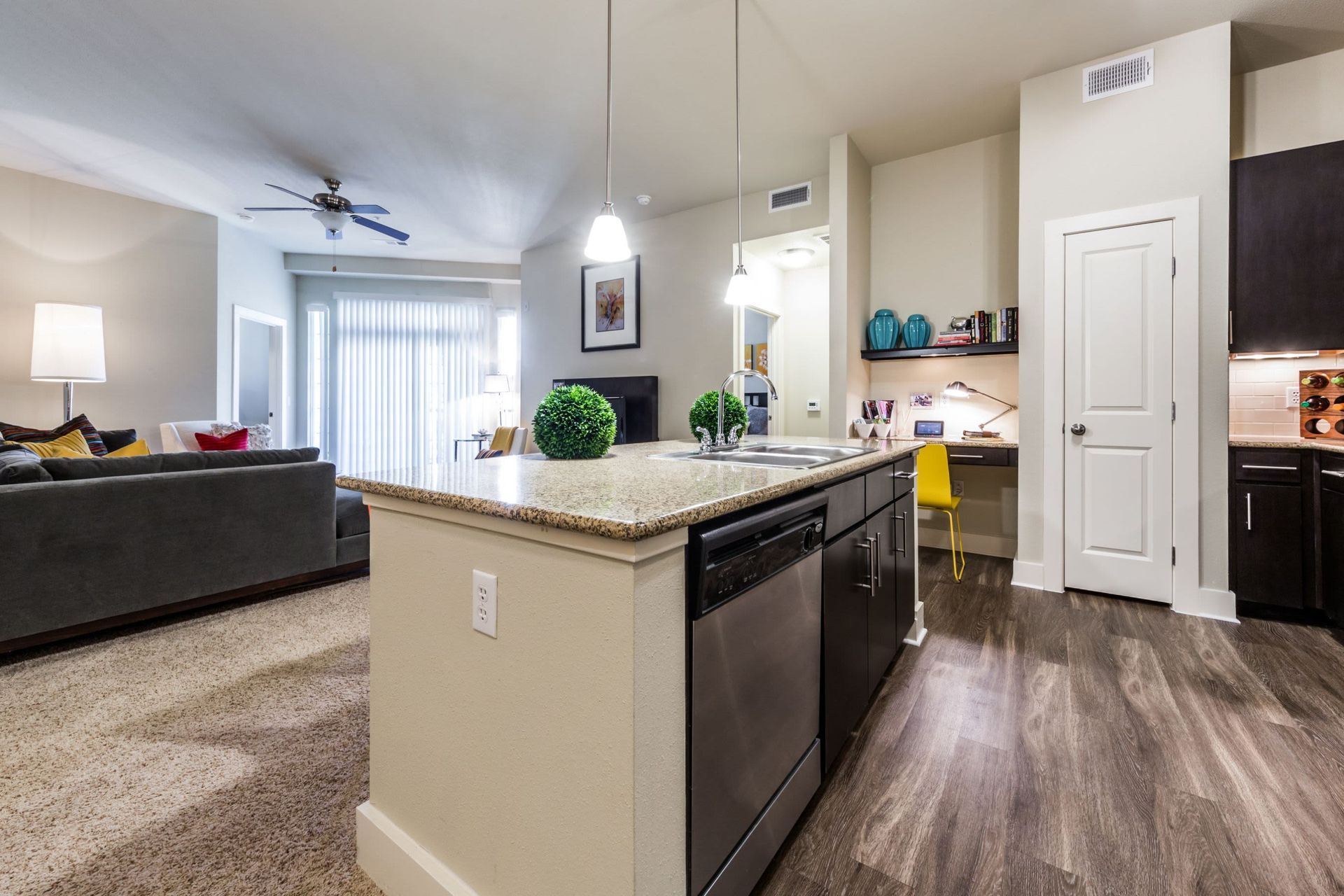 Spacious Kitchen Island at The Marq at Ridgegate