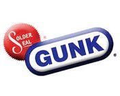A gunk logo on a white background.