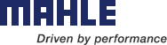 A mahle logo that says driven by performance
