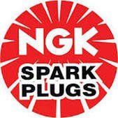 The ngk spark plugs logo is a red circle with rays coming out of it.