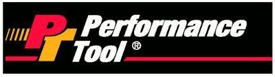 The performance tool logo is on a black background.