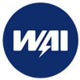 The wai logo is in a blue circle with a lightning bolt.