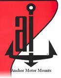 The logo for anchor motor mounts shows an anchor with an arrow pointing down.